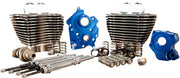 S&S Cycle 128 in. Black Granite Power Package Big Bore Kit for Chain Drive w/Highlighted Fins for Various Various Harley-Davidson Motorcycles (See Fitment List)