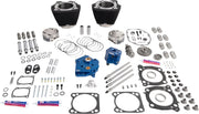 S&S Cycle 132" Power Package Engine Performance Kit for 2017-2026 Harley-Davidson Black Non-Highlighted Fins HPT496 Series