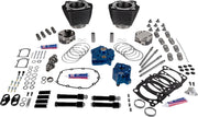 S&S Cycle 129" Power Package Engine Performance Kit for 2017-2026 Harley-Davidson Black Highlighted Fins HPT496 Series