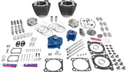 S&S Cycle 129" Power Package Engine Performance Kit for 2017-2026 Harley-Davidson Black Highlighted Fins HPT496 Series