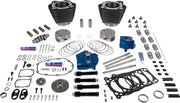 S&S Cycle 129" Power Package Engine Performance Kit for 2017-2026 Harley-Davidson Black Highlighted Fins HPT496 Series