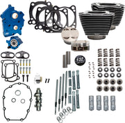 S&S Cycle 132" Power Package for 2017-2026 Harley-Davidson Performance Kit Black Granite Highlighted Fins 550C