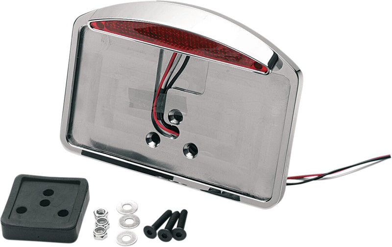 Drag Specialties LED Half-Moon Taillight/Number plate Mount
