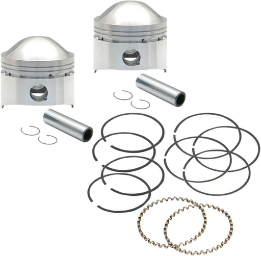 S&S Cycle Piston Kit 80" Stock Big Twin for 1979-1980 Harley-Davidson High Compression