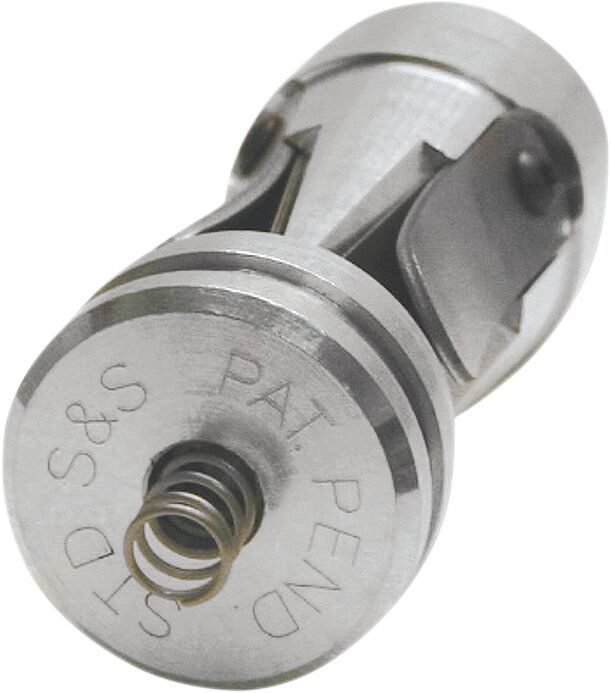 S&S Cycle Crankcase Breather Reed Valve Breather Valve Silver