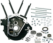 S&S Cycle Super Stock® Alternator Style Engine Case Black Powder-Coated Standard Bore A356 T-6 Aluminium Alloy Kit