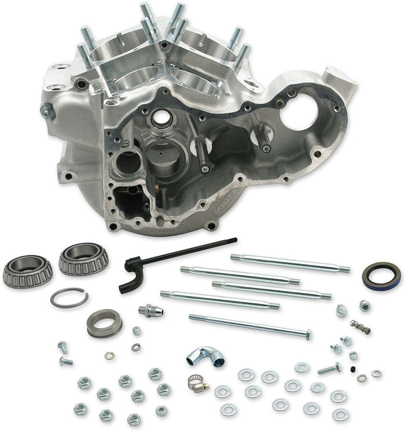 S&S Cycle Super Stock® Generator Engine Case Natural A356 T-6 Aluminium Alloy Kit #31-0008