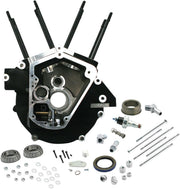 S&S Cycle Super Stock® Alternator Style Engine Case Black Powder-Coated Standard Bore A356 T-6 Aluminium Alloy Kit