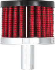 K & N Crankcase Vent Filters Black Chrome Each