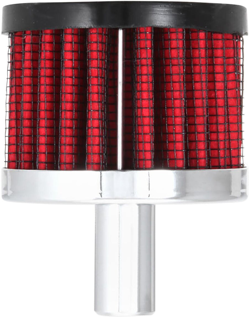 K & N Crankcase Vent Filters Black Chrome Each