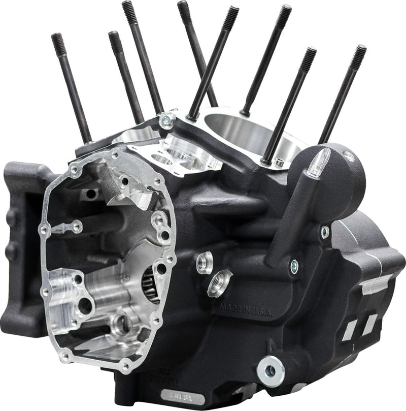 S&S Cycle M8 Softail Crankcase for 2018-2025 Harley-Davidson MK-Series Matte Black Each