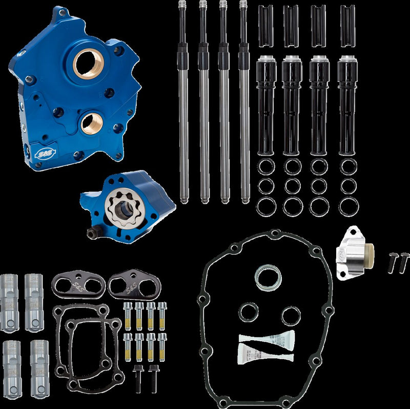 S&S Cycle Cam Chest Kit without Cams for Chain Drive M8 for 2017-2025 Harley-Davidson Camchest Kit Black #310-1262A