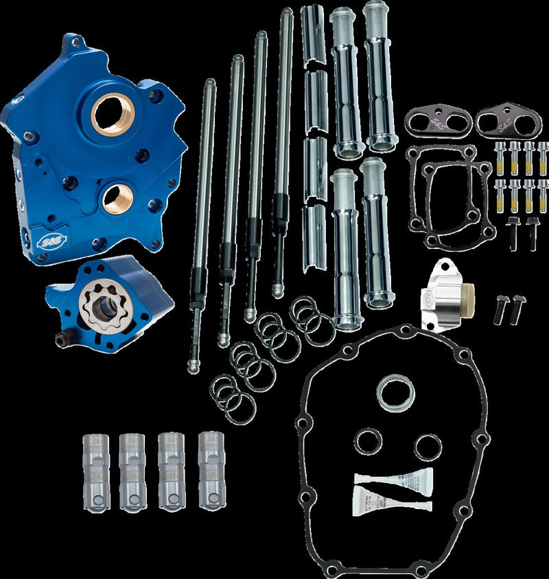 S&S Cycle Cam Chest Kit without Cams for Chain Drive M8 for 2017-2025 Harley-Davidson Camchest Kit Chrome #310-1263A