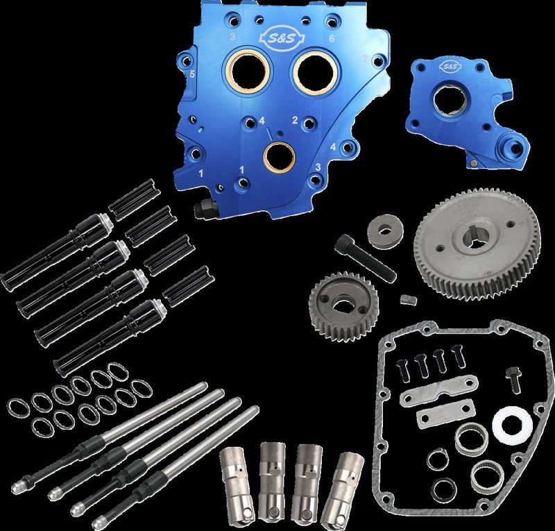 S&S Cycle Cam Chest Kit without Cams for Gear Drive Twin Cam for 2006-2017 Harley-Davidson Camchest Kit Black #310-1268