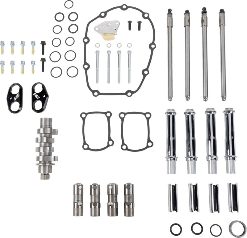 S&S Cycle 496 Camshaft Kit with Pushrod Tubes for 2017-2025 Harley-Davidson Chain Drive