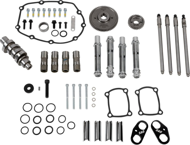 S&S Cycle 496 Camshaft Kit with Pushrod Tubes for 2017-2025 Harley-Davidson Gear Drive