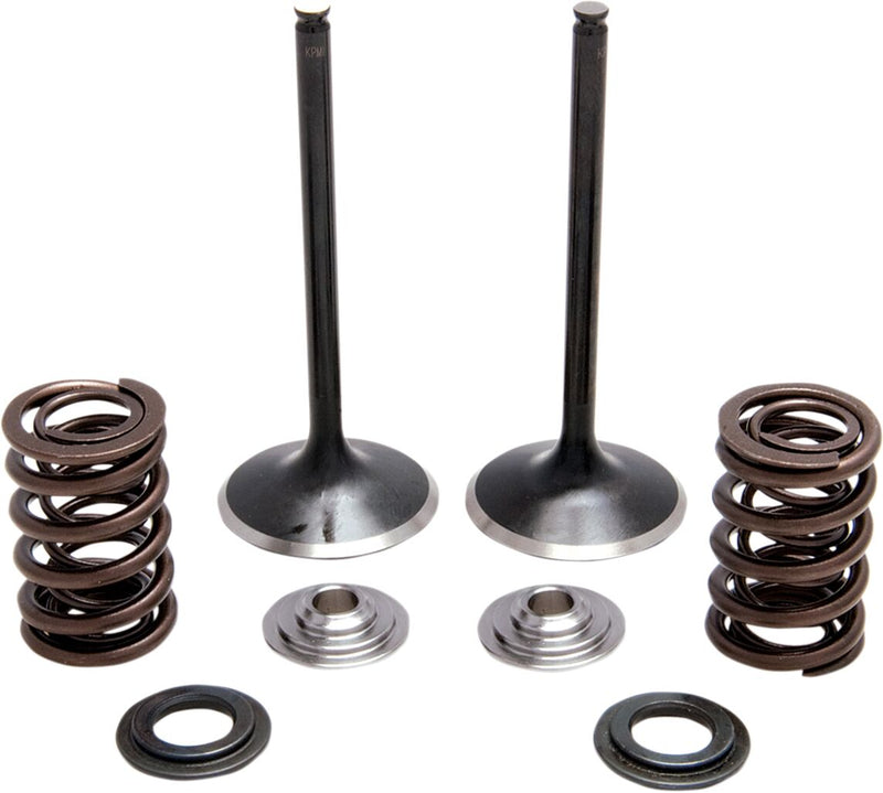 Kibblewhite Intake Stainless Conversion Valve and Spring Kit for 2005-2018 HONDA CRF 450 X Black Diamond™ Stainless