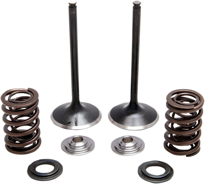 Kibblewhite Intake Stainless Conversion Valve and Spring Kit for 2004-2005 HONDA TRX 450 R Black Diamond™ Stainless
