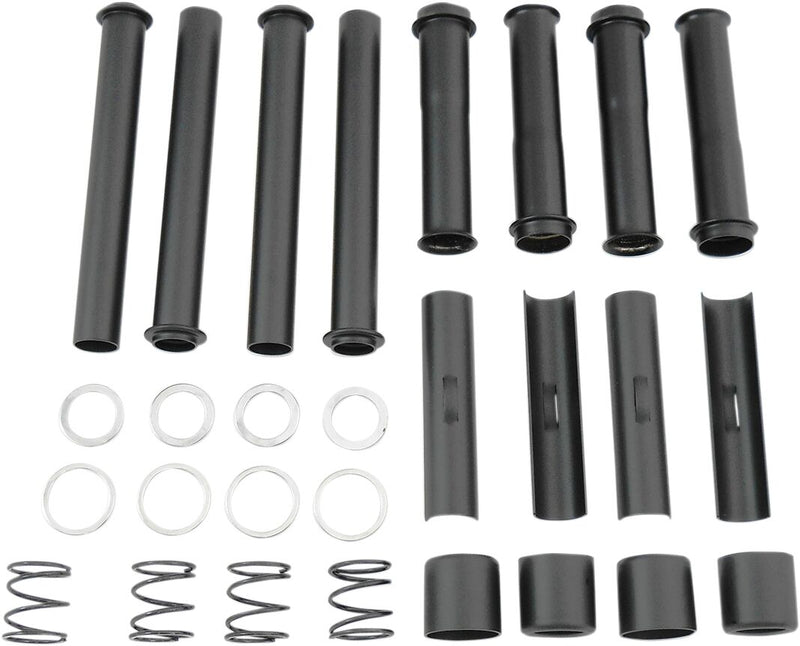 Drag Specialties Satin Black Pushrod Tube Kit for Various Various Harley-Davidson Motorcycles (See Fitment List)