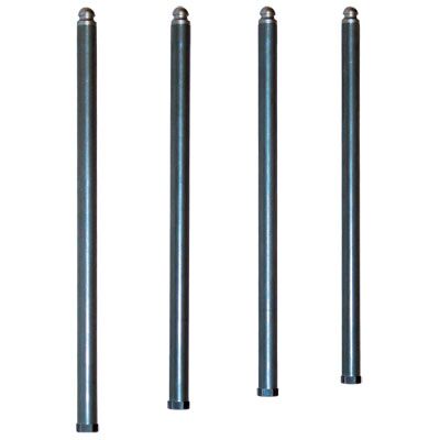 S&S Cycle Pushrod Kit Adjustable for 1966–'84 Big Twin with Solid Lifter Adapters Pushrod Set Steel Set of 4
