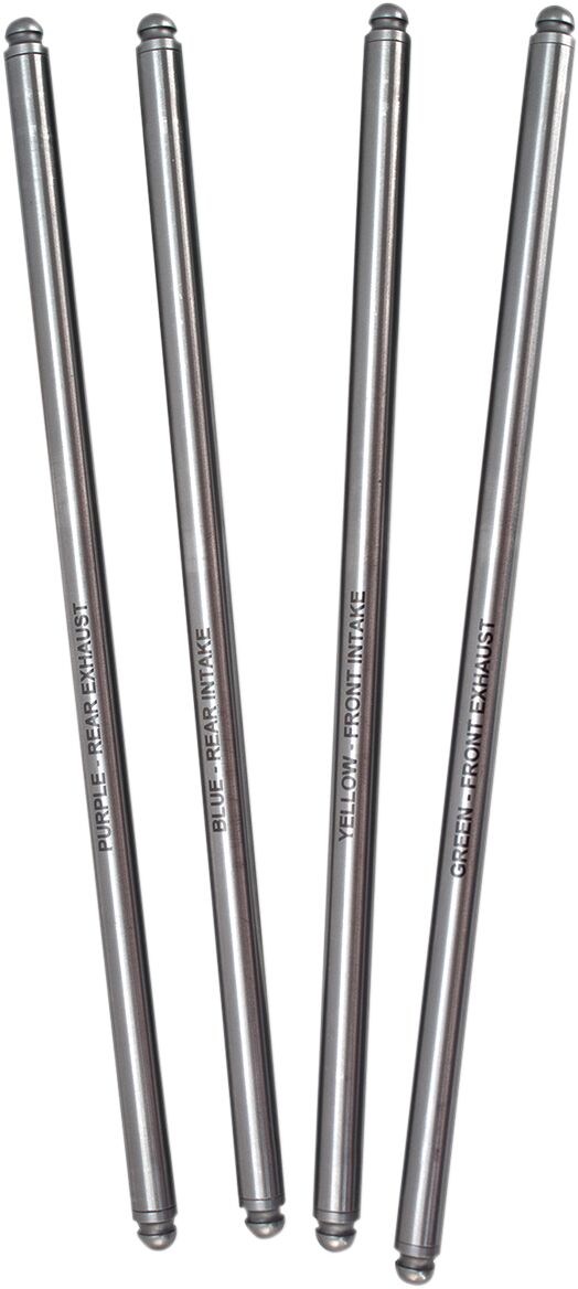 S&S Cycle Pushrod Non-Adjustable Pushrod Set Fixed Length Chromoly Steel Set of 4 #930-0046