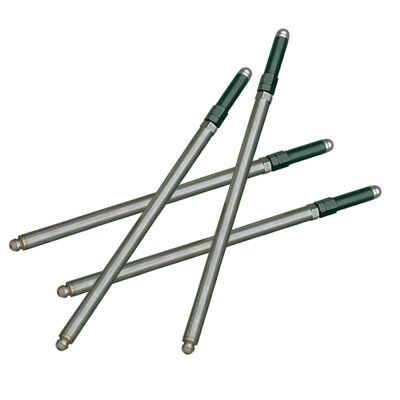 S&S Cycle Pushrod Set Adjustable for 1999-'16 HD Big Twins, 124" Engines with 5.013" Length Cylinders Chrome Moly Set of 4