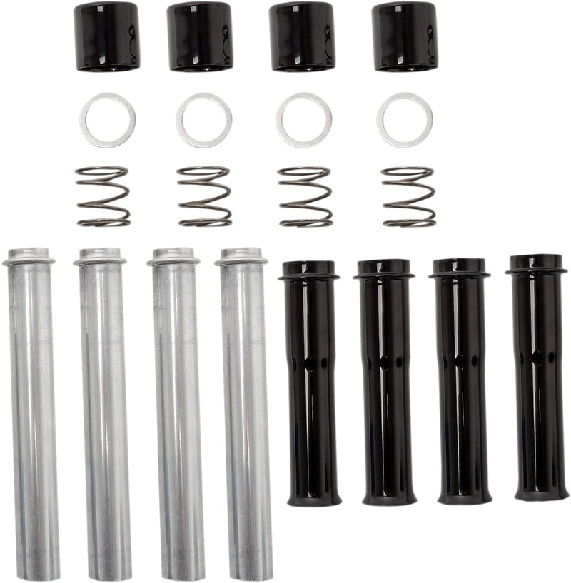 S&S Cycle Pushrod Tubes Gloss Black Steel Set of 4
