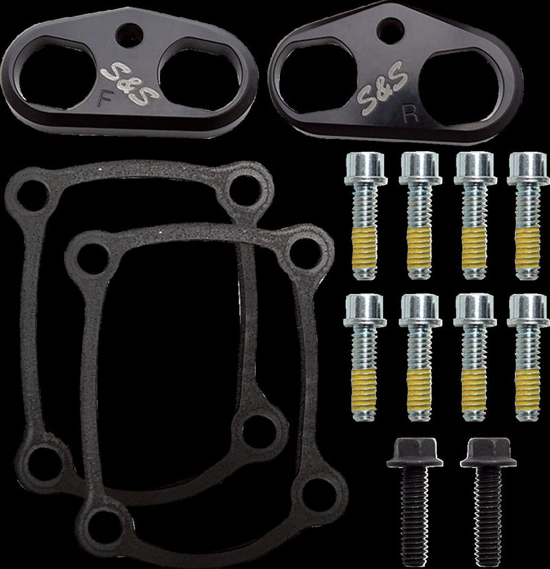 S&S Cycle Tappet Cuffs Lifter Guide Anodised Black Billet Aluminium Pair