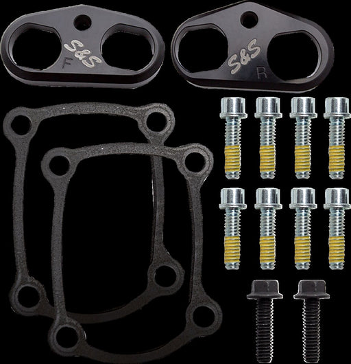 S&S Cycle Tappet Cuffs Lifter Guide Anodised Black Billet Aluminium Pair