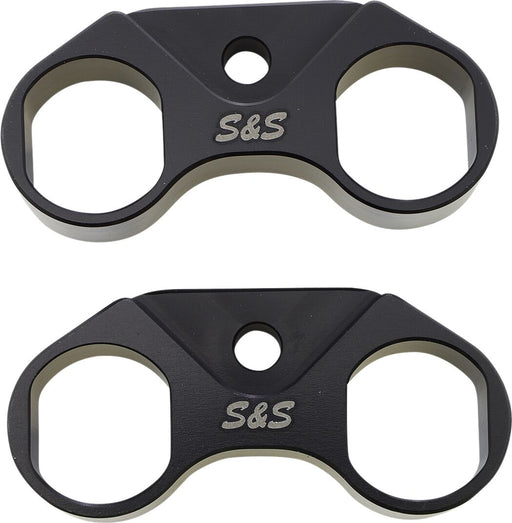 S&S Cycle Tappet Cuffs Anodised Black Lifter Guide Billet Aluminium Pair