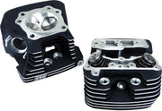 S&S Cycle Super Stock™ Cylinder Head Kit Black Powder-Coated Aluminium Pair
