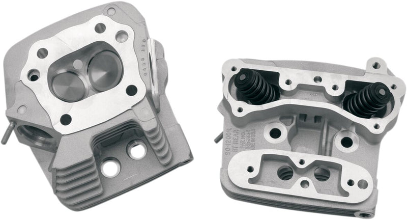 S&S Cycle Performance Replacement Head Cylinder Head Kit Natural Aluminium Low Compression Pair #106-3466