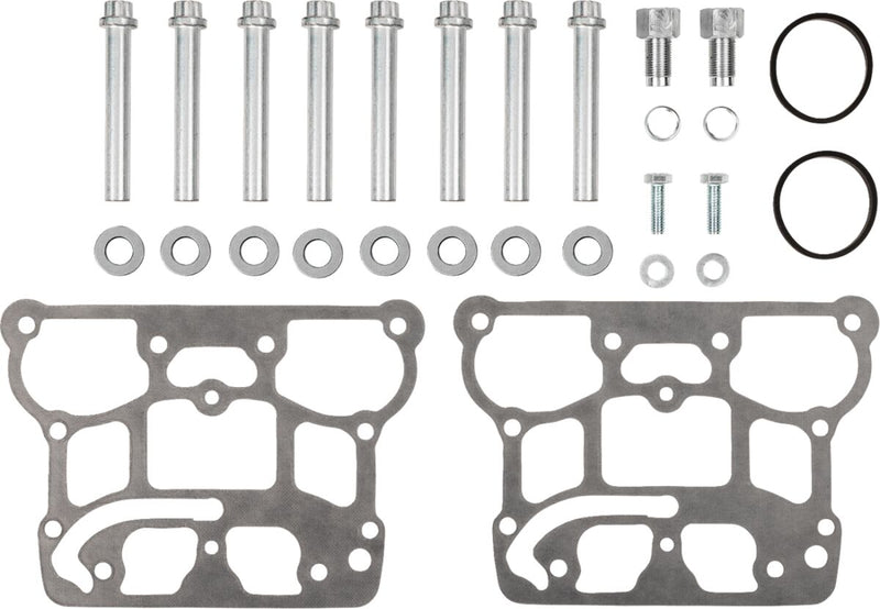 S&S Cycle 79 cc Super Stock® Cylinder Head Cylinder Head Kit Powder-Coated Silver Aluminium Pair #106-4277