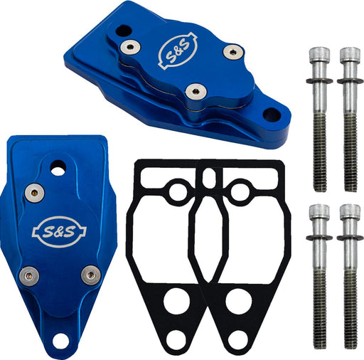 S&S Cycle Billet Head Breather for 2001-2002, 2004, 2006, 2008-2017 Harley-Davidson Cylinder Head Breather Blue Anodised 6061 Billet Aluminium Pair