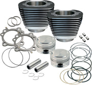 S&S Cycle Big Bore Cylinder Kit Black Aluminium #910-0204