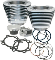 S&S Cycle Big Bore Cylinder Kit Silver Aluminium #910-0202