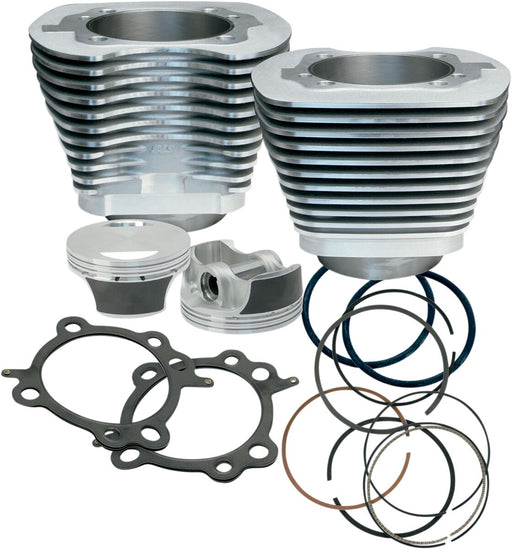 S&S Cycle Big Bore Cylinder Kit Silver Aluminium