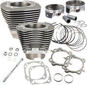 S&S Cycle Big Bore Cylinder Kit Grey Aluminium
