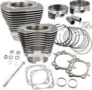 S&S Cycle Big Bore Cylinder Kit Grey Aluminium