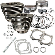 S&S Cycle Big Bore Cylinder Kit Black Aluminium