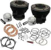 S&S Cycle Bore Cylinder and Stroker Piston Kit Cylinder and Piston Kit Gloss Black Stock Bore Cylinder Cast Iron