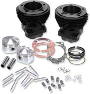 S&S Cycle 3-5/8" Big Bore Cylinder and Piston Kit Gloss Black Cast Iron