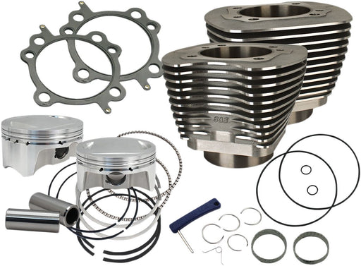 S&S Cycle Bolt-In Sidewinder® 4" Big Bore Kits Cylinder and Piston Kit Black