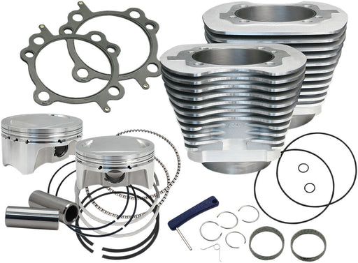 S&S Cycle Bolt-In Sidewinder® 4" Big Bore Kits Cylinder and Piston Kit Silver