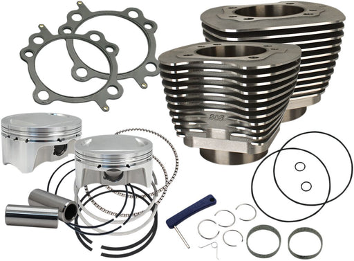 S&S Cycle Bolt-In Sidewinder® 4" Big Bore Kits Cylinder and Piston Kit Black