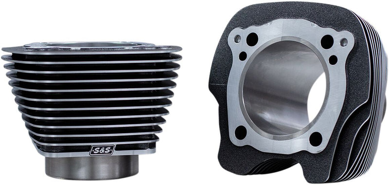 S&S Cycle Black Granite M-Eight Cylinders w/Highlighted Fins for Various Various Harley-Davidson Motorcycles (See Fitment List)