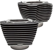 S&S Cycle Cylinder Set for 2017-2025 Harley-Davidson Black Highlighted Fins Unhoned