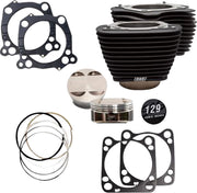 S&S Cycle Big Bore Cylinder Kit for 2017-2023 Harley-Davidson Non-Highlighted Fins Powder-Coated #910-0844A