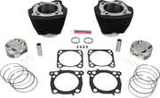 S&S Cycle Big Bore Cylinder Kit for 2017-2023 Harley-Davidson Non-Highlighted Fins Powder-Coated