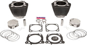 S&S Cycle Big Bore Cylinder Kit for 2017-2023 Harley-Davidson Highlighted Fins Powder-Coated